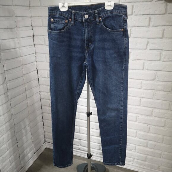 Levis 512 Mens Size 31 Waist Narrow Leg Medium Wash Blue Jeans - Picture 2 of 13